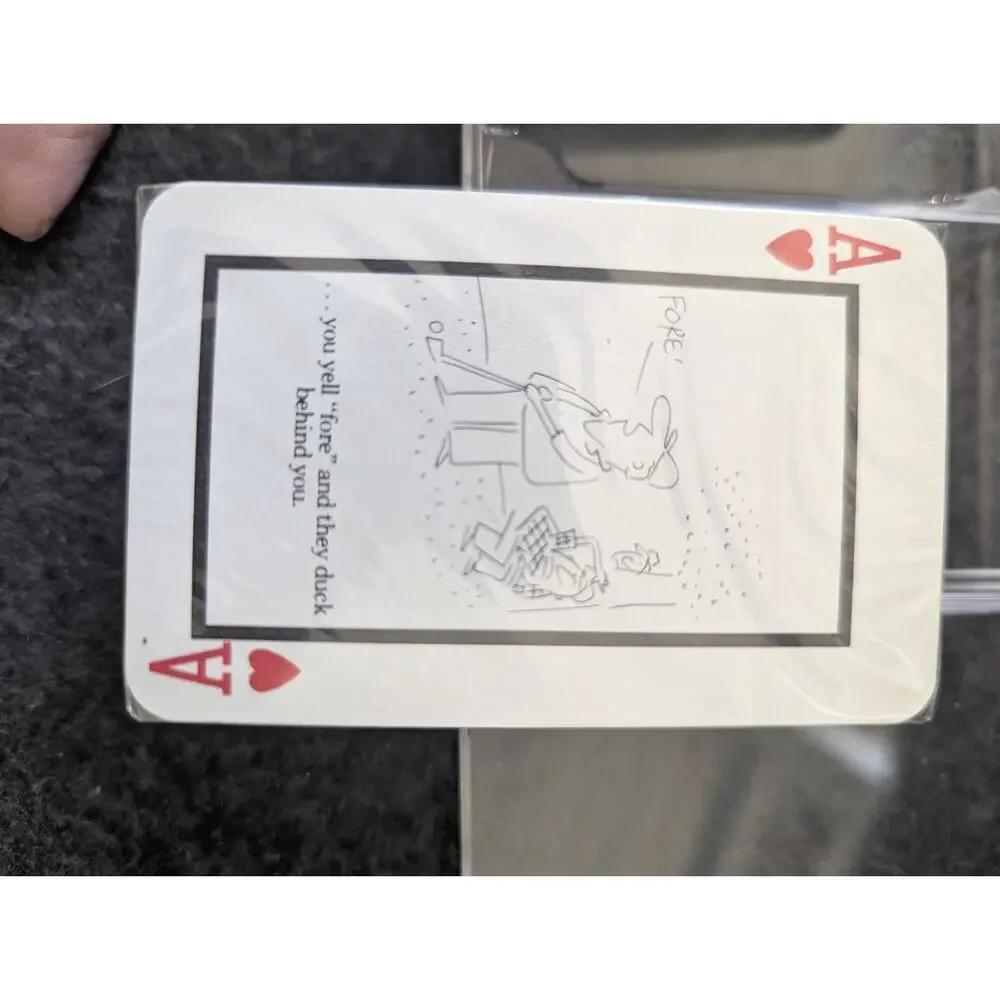 New Vintage‎ 1988 Golf Theme Double Deck Playing Cards Ivory Tower Publishing F